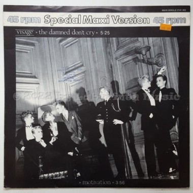 Visage - The Damned Don't Cry • 12" Vinyl Maxi - Labyrinth Music