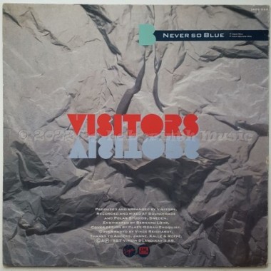 Visitors - Never So Blue • 12" Vinyl Maxi - Labyrinth Music