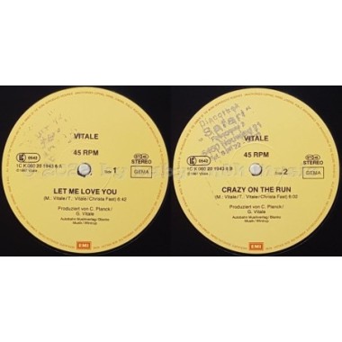 Vitale - Let Me Love You • 12" Vinyl Maxi • EX - Labyrinth Music