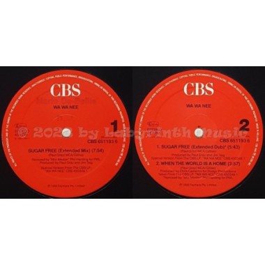 Wa Wa Nee - Sugar Free • 12" Vinyl Maxi • EX - Labyrinth Music