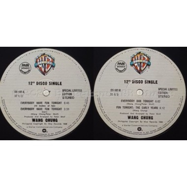 Wang Chung - Everybody Have Fun Tonight • 12" Vinyl Maxi - Labyrinth Music