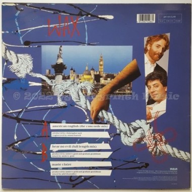 Wax - American English • 12" Vinyl Maxi • EX - Labyrinth Music