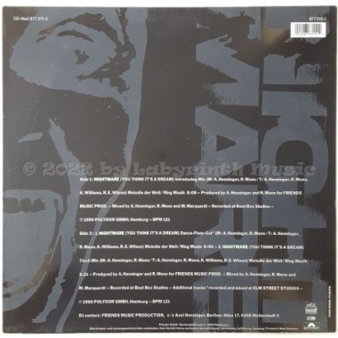 Wedding Weekend - Nightmare • 12" Vinyl Maxi - Labyrinth Music