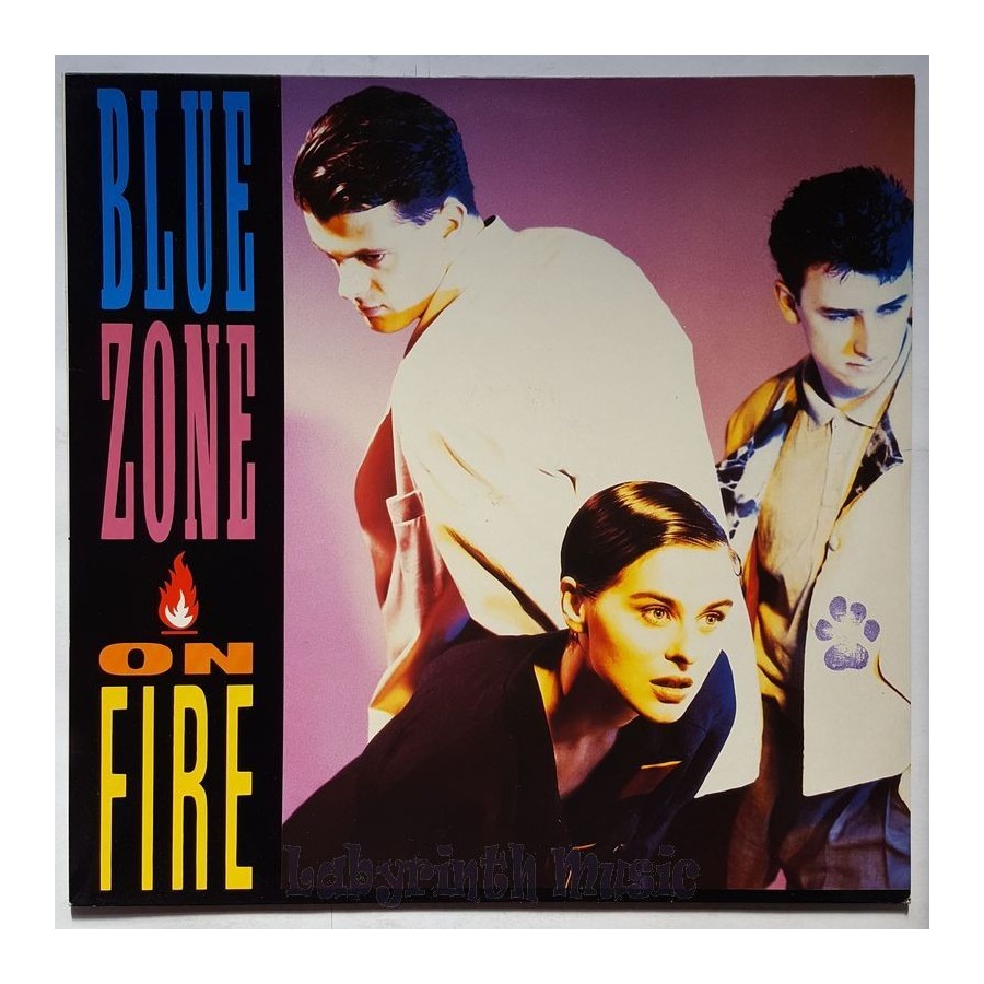Blue Zone - On Fire • 12" Vinyl Maxi • MINT - Labyrinth Music
