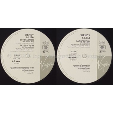 Wendy & Lisa - Satisfaction • 12" Vinyl Maxi • EX - Labyrinth Music