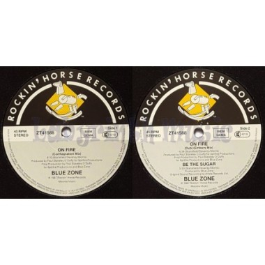 Blue Zone - On Fire • 12" Vinyl Maxi • MINT - Labyrinth Music