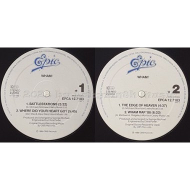 Wham! - The Edge Of Heaven • 12" Vinyl Maxi • EX - Labyrinth Music