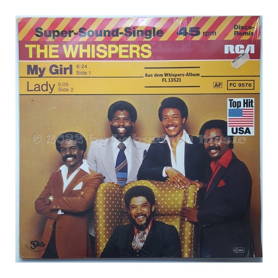 The Whispers - My Girl • 12" Vinyl Maxi • MINT - Labyrinth Music
