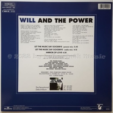 Will And The Power - Let The Music Say Goodbye • 12" Vinyl Maxi • MINT - Labyrinth Music