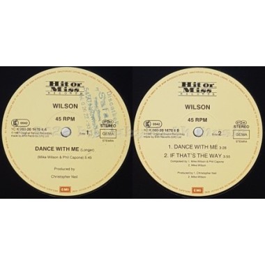 Wilson - Dance With Me • 12" Vinyl Maxi • EX - Labyrinth Music