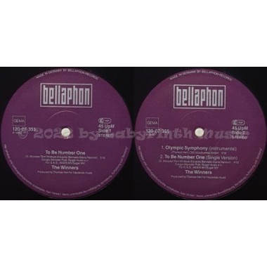The Winners - To Be Number One • 12" Vinyl Maxi • EX - Labyrinth Music