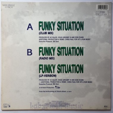 AC Black - Funky Situation • 12" Vinyl Maxi • EX - Labyrinth Music