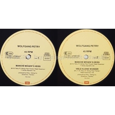 Wolfgang Petry - Manche Mögen's Heiss • 12" Vinyl Maxi • NM - Labyrinth Music