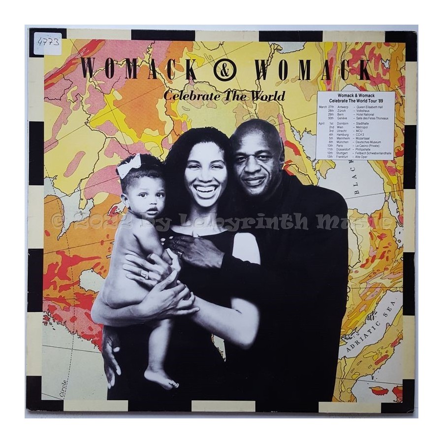 Womack & Womack - Celebrate The World • 12" Vinyl Maxi - Labyrinth Music