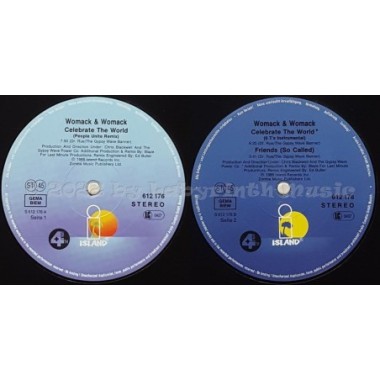 Womack & Womack - Celebrate The World • The People Unite Remix • 12" Vinyl Maxi • EX - Labyrinth Music