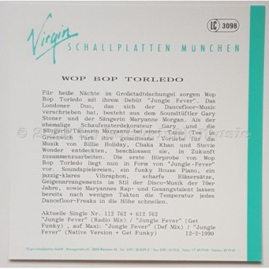 Wop Bop Torledo - Jungle Fever • 12" Vinyl Maxi • MINT - Labyrinth Music
