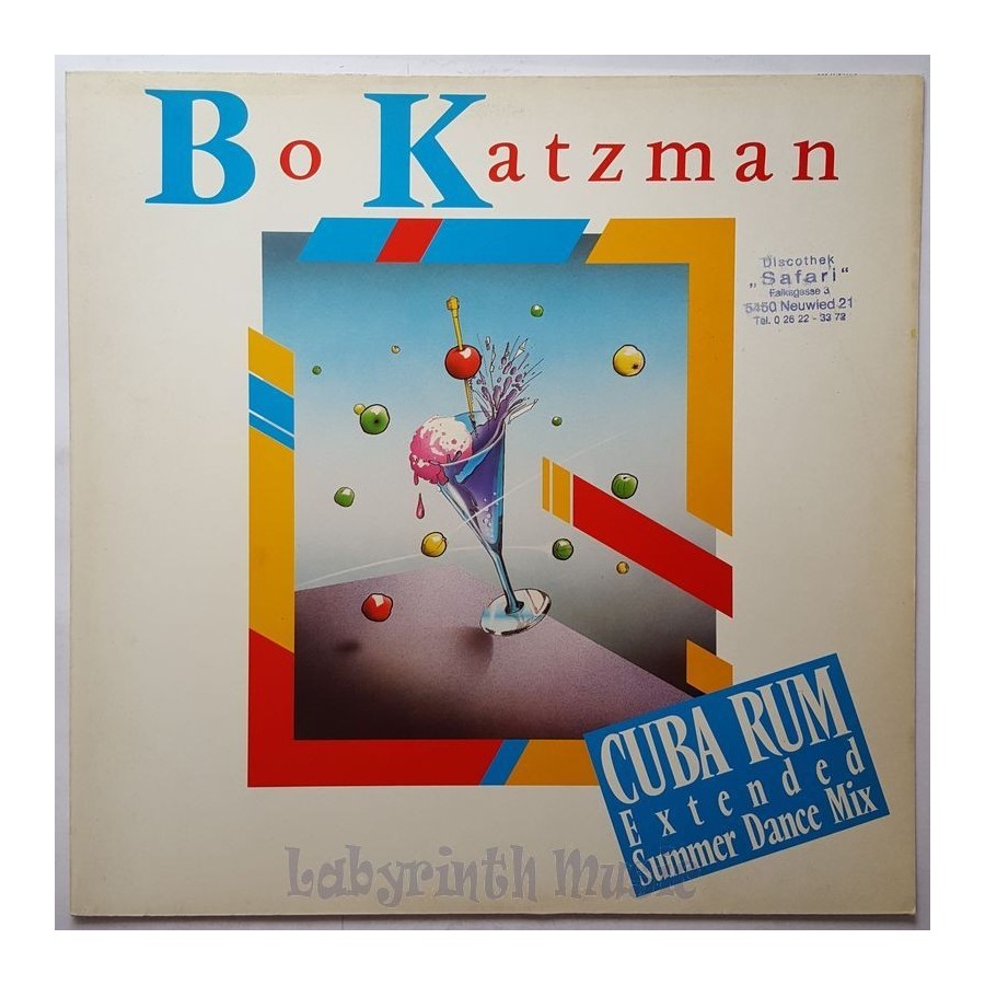 Bo Katzman - Cuba Rum • 12" Vinyl Maxi - Labyrinth Music