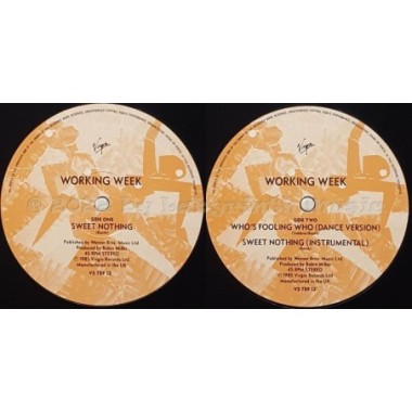 Working Week - Sweet Nothing • 12" Vinyl Maxi • EX - Labyrinth Music
