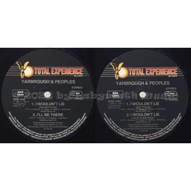 Yarbrough & Peoples - I Wouldn't Lie • 12" Vinyl Maxi • EX - Labyrinth Music