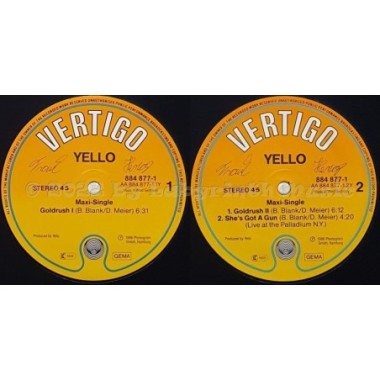 Yello - Goldrush • 12" Vinyl Maxi - Labyrinth Music