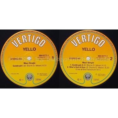 Yello - Goldrush • 12" Vinyl Maxi - Labyrinth Music
