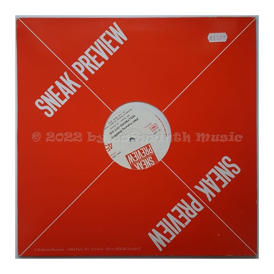 Zinc Feat. Sherwin - Hollywood City • 12" Vinyl Maxi • EX - Labyrinth Music