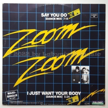 Zoom Zoom - Say You Do • 12" Vinyl Maxi - Labyrinth Music