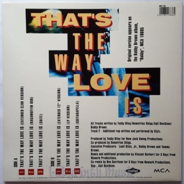 Bobby Brown - That's The Way Love Is • 12" Vinyl Maxi • MINT - Labyrinth Music