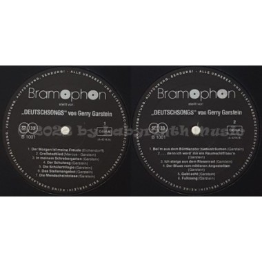 Gerry Garstein - Deutschsongs • 12" Vinyl LP • EX - Labyrinth Music