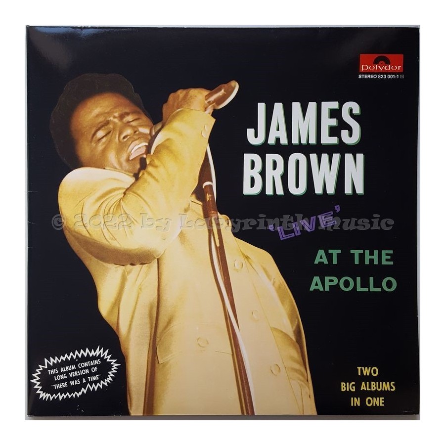 James Brown - Live At The Apollo • 12" Vinyl LP • MINT - Labyrinth Music