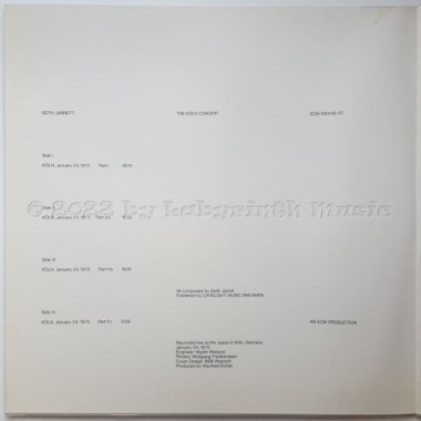 Keith Jarrett - The Köln Concert • 12" Vinyl LP • EX - Labyrinth Music