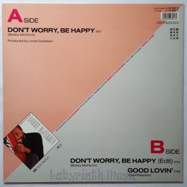 Bobby McFerrin - Don't Worry, Be Happy • 12" Vinyl Maxi • MINT - Labyrinth Music