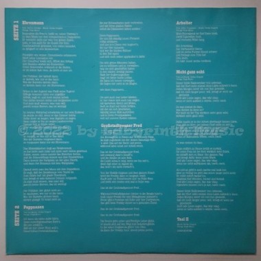 Stoppok - Saure Drops Und Schokoroll • 12" Vinyl LP • MINT - Labyrinth Music