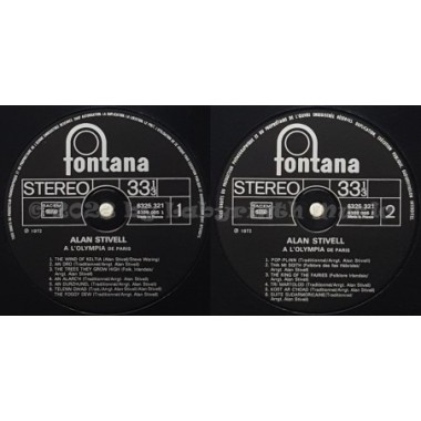 Alan Stivell - A L'Olympia • 12" Vinyl LP • EX - Labyrinth Music