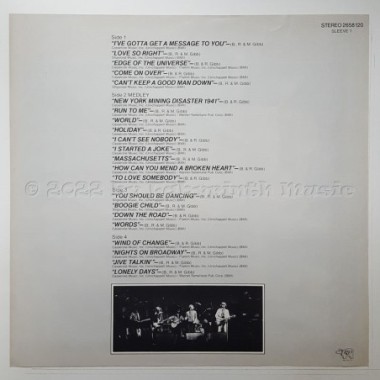 Bee Gees - Here At Last - Live • 12" Vinyl LP • EX - Labyrinth Music