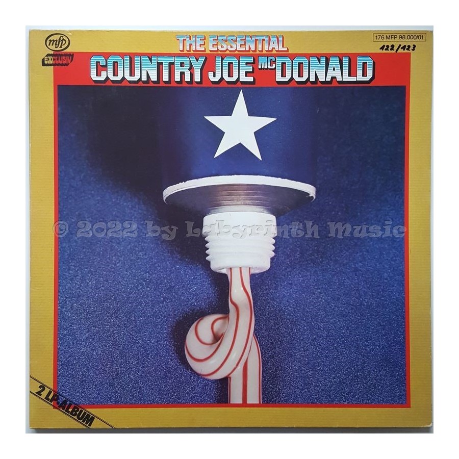 Country Joe McDonald - The Essential Country Joe Mcdonald • 12" Vinyl LP • NM - Labyrinth Music