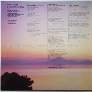 Eloy - Silent Cries And Mighty Echoes • 12" Vinyl LP • EX - Labyrinth Music