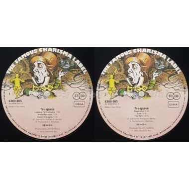 Genesis - Trespass • 12" Vinyl LP • EX - Labyrinth Music