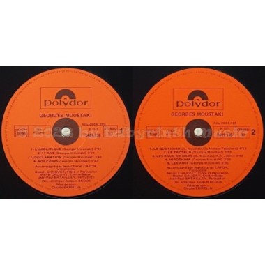 Georges Moustaki - In Concert - Je Suis Un Autre • 12" Vinyl LP • EX - Labyrinth Music