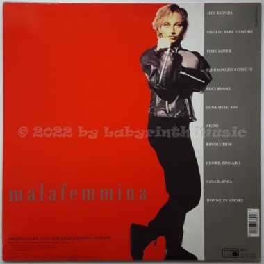 Gianna Nannini - Malafemmina • 12" Vinyl LP • NM - Labyrinth Music