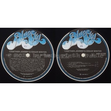 Johnny & Edgar Winter - Together • 12" Vinyl LP • EX - Labyrinth Music