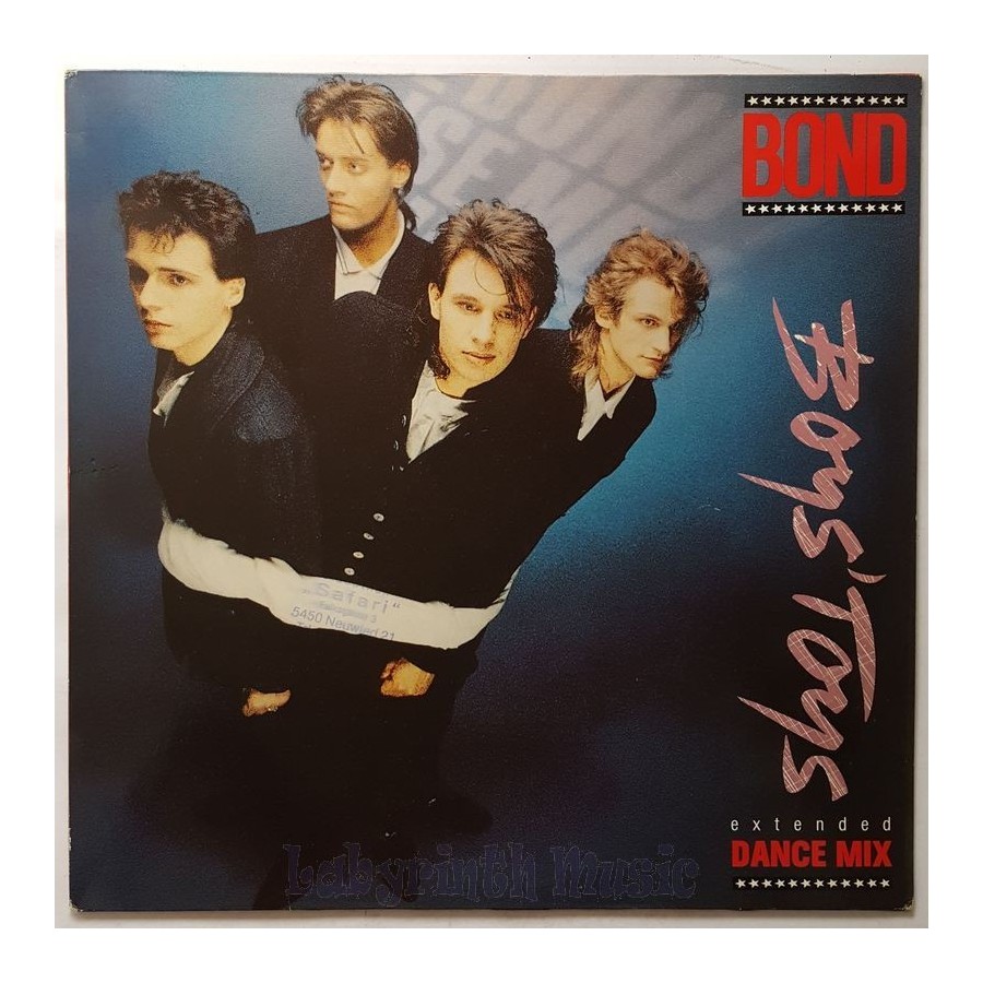 Bond - Boys' Toys • 12" Vinyl Maxi • EX - Labyrinth Music