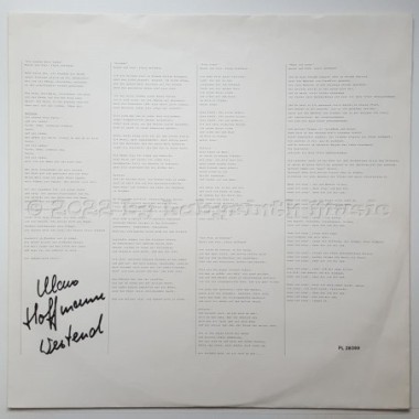 Klaus Hoffmann - Westend • 12" Vinyl LP • EX - Labyrinth Music