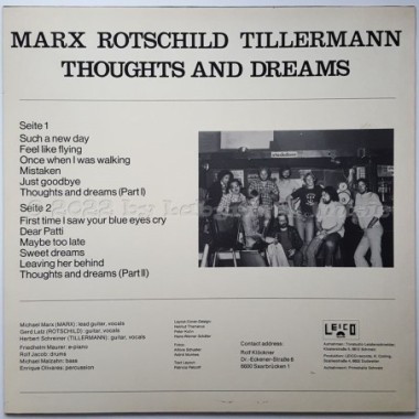 Marx, Rootschilt & Tillermann - Thoughts And Dreams • 12" Vinyl LP • NM - Labyrinth Music