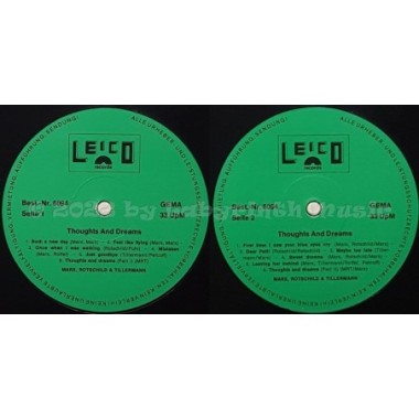 Marx, Rootschilt & Tillermann - Thoughts And Dreams • 12" Vinyl LP • NM - Labyrinth Music