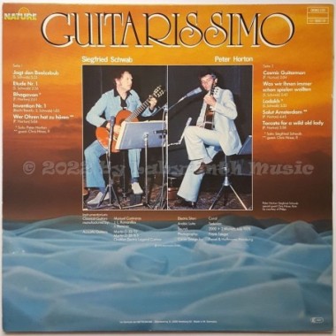 Peter Horton • Siegfried Schwab - Guitarissimo • 12" Vinyl LP • NM - Labyrinth Music