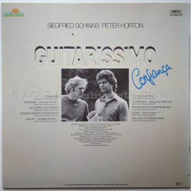 Peter Horton • Siegfried Schwab - Guitarissimo · Confiança • 12" Vinyl LP • EX - Labyrinth Music