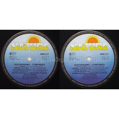Peter Horton • Siegfried Schwab - Guitarissimo · Confiança • 12" Vinyl LP • EX - Labyrinth Music