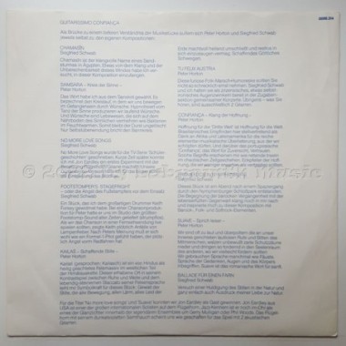 Peter Horton • Siegfried Schwab - Guitarissimo · Confiança • 12" Vinyl LP • EX - Labyrinth Music