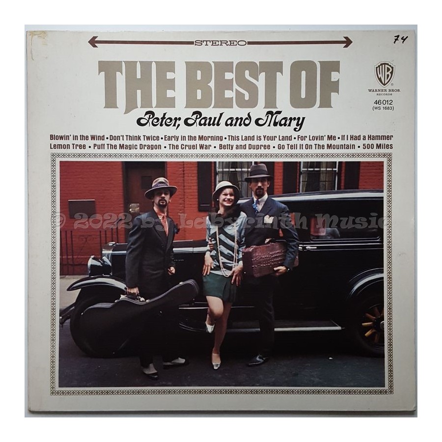 Peter, Paul & Mary - The Best Of Peter, Paul And Mary • 12" Vinyl LP • EX - Labyrinth Music